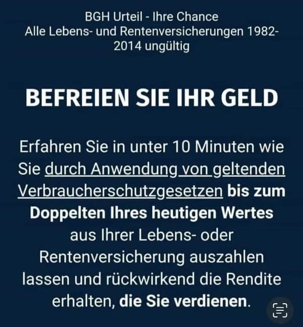 Rückerstattung Lebensversicherung Erfahrung